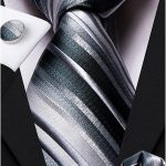 Dubulle Mens Paisely Silk Tie for Men Necktie and Pocket Square Set